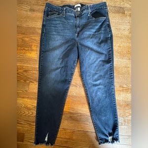 Sofia Jeans Women's Rosa Curvy Skinny Super High Rise Ankle Jeans, Blue, size 20